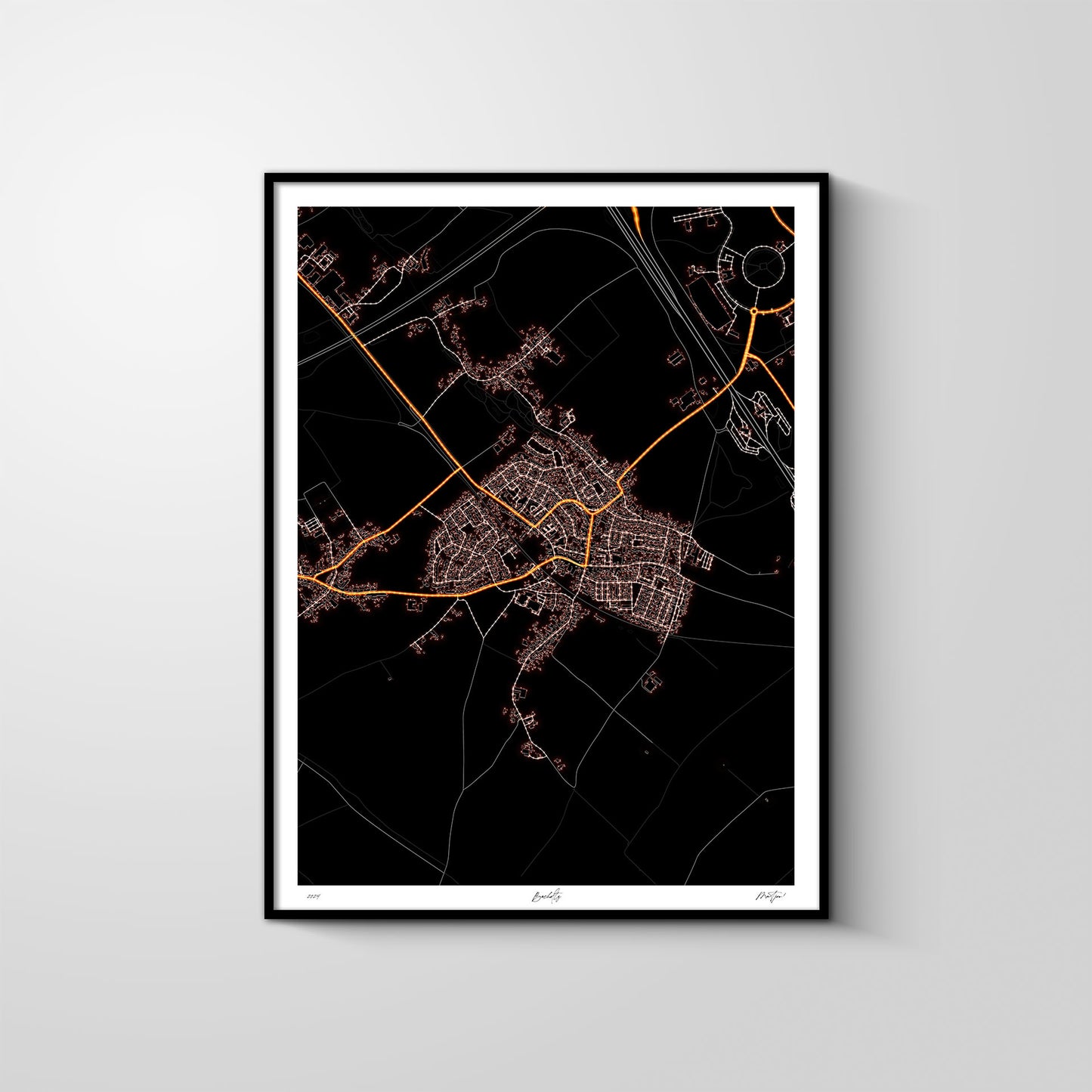 City light map - Bocholtz (verticaal)
