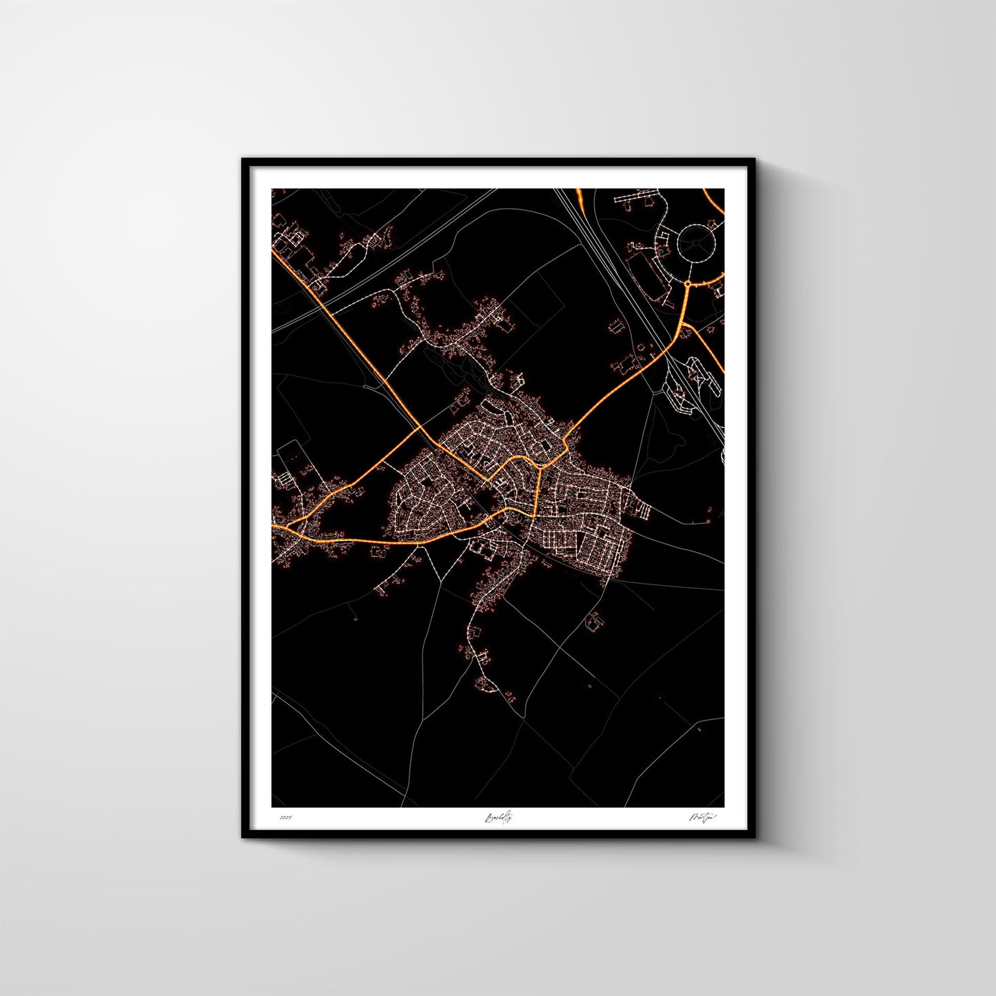 City light map - Bocholtz (verticaal)