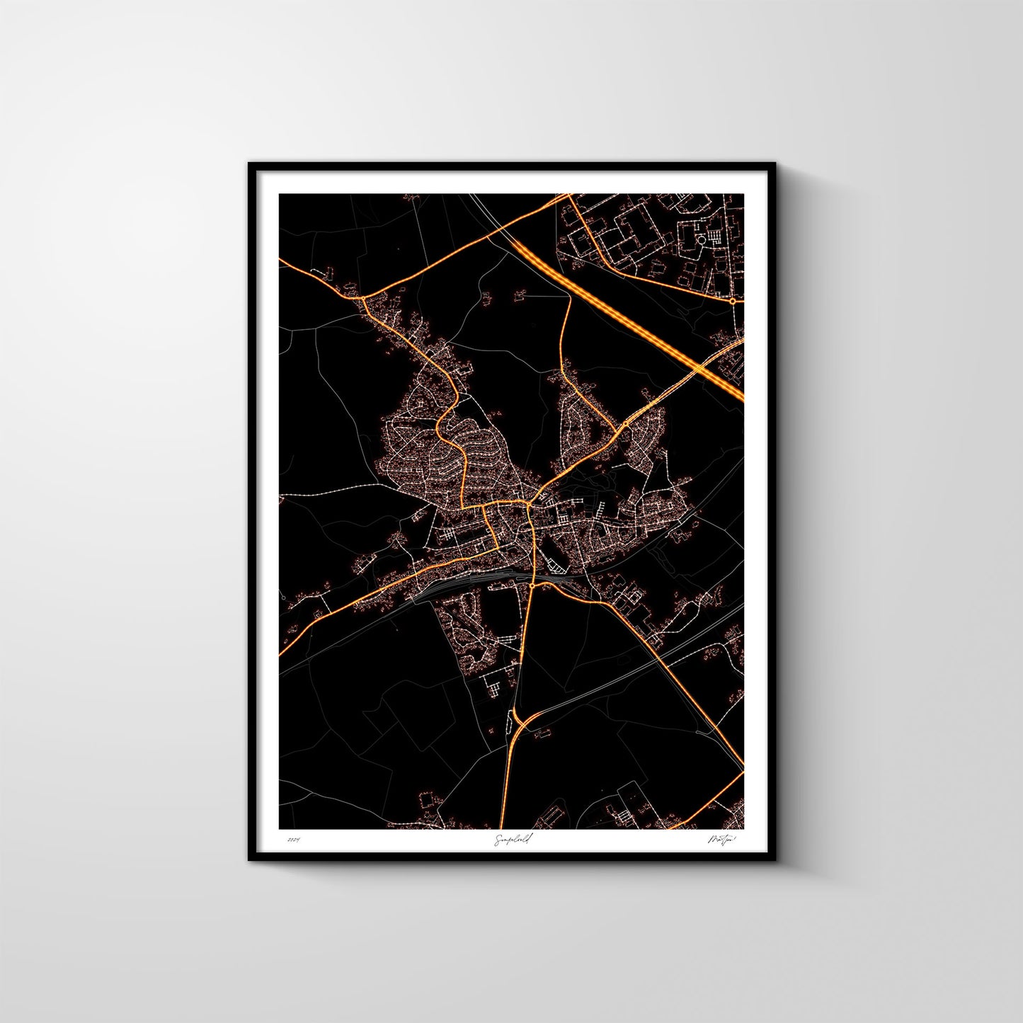 City light map - Simpelveld (verticaal)