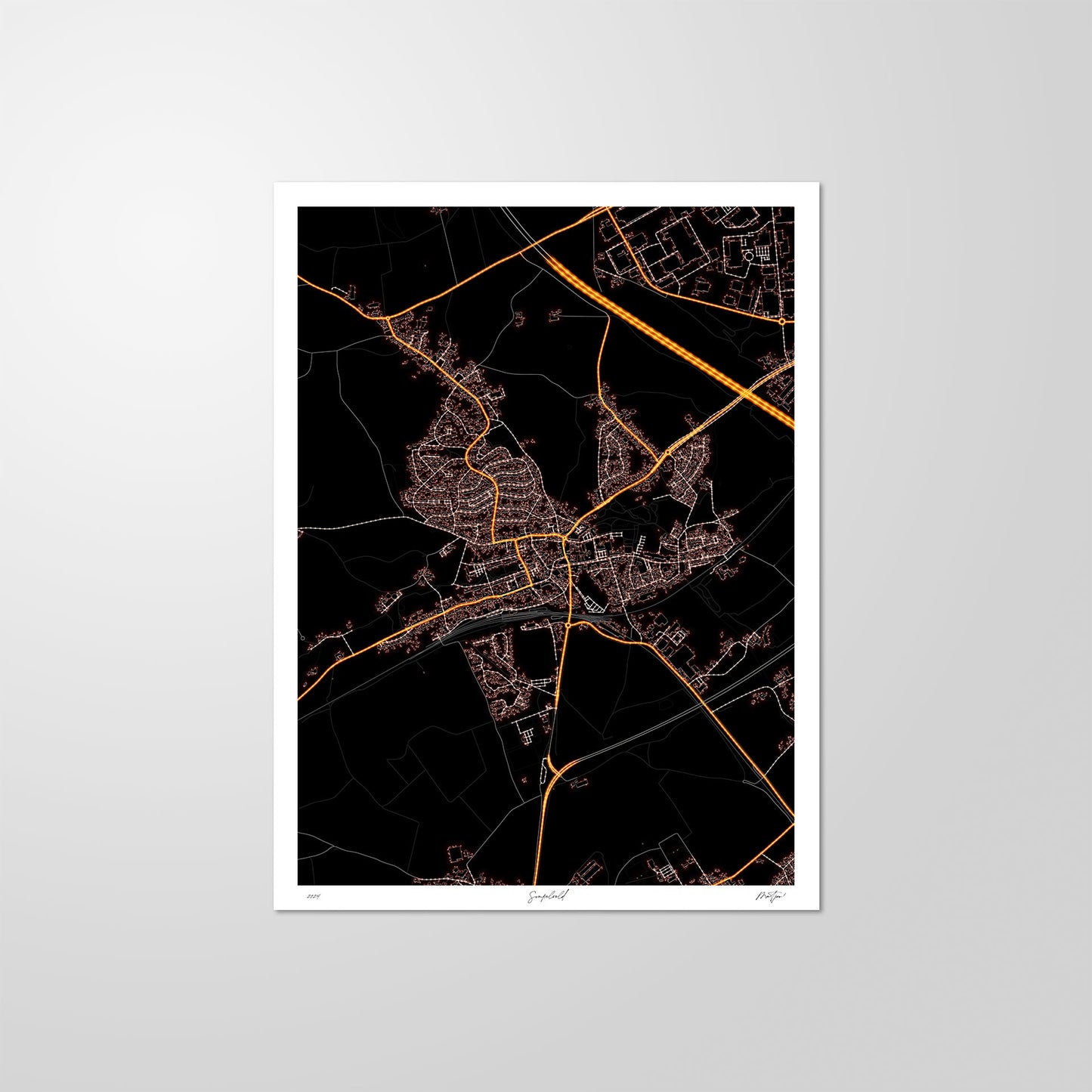 City light map - Simpelveld (verticaal)