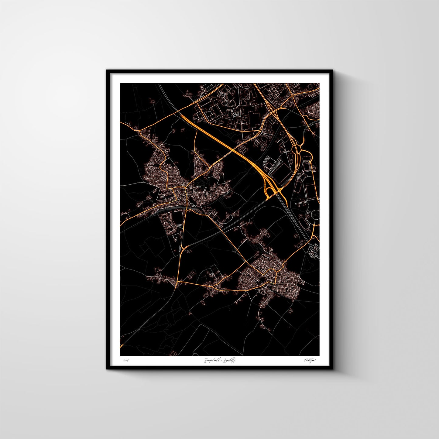 City light map - Simpelveld, Bocholtz (verticaal)