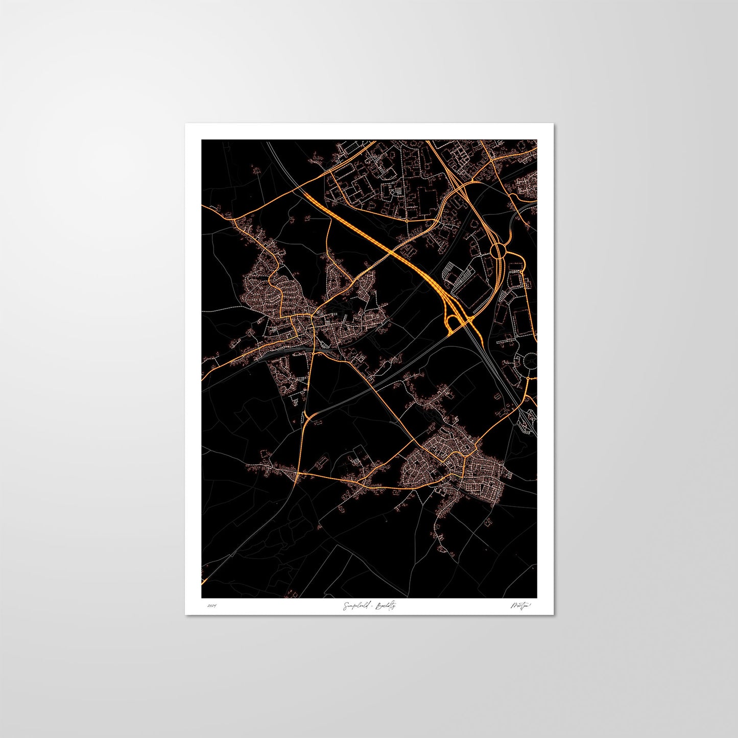 City light map - Simpelveld, Bocholtz (verticaal)